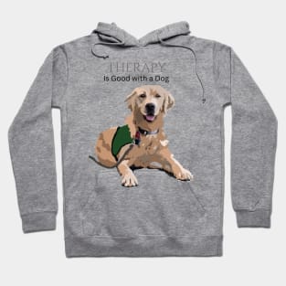 Therapy Dog Green Hoodie